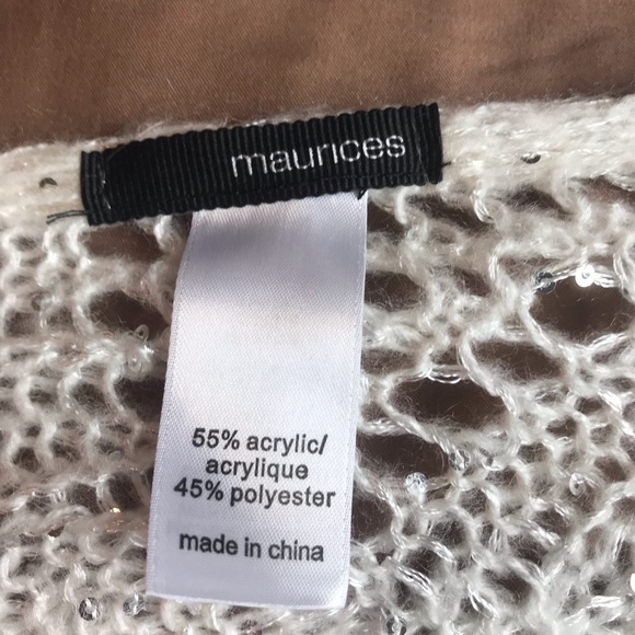 Maurices Crochet Infinity Sequins Scarf - Picture 4 of 4